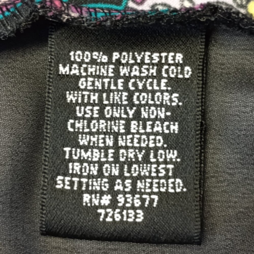 Rachel Zoe Paisley Mixed Media Blouse Size M Sheer Back High Low Top Boho Black - Picture 6 of 6